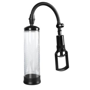 Bomba Peniana 20cm Com Gatilho Penis Pump Transparente