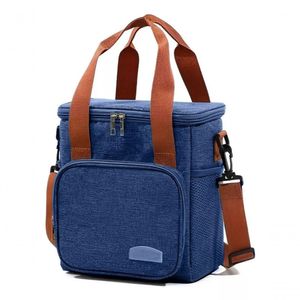 Bolsa Térmica Lancheira Alça Transversal Multiuso Moderna Reforçada Fitness Academia Trabalho Cor:azul;tamanho:único;gên