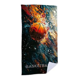 Toalha De Praia - Basketball Abstrato