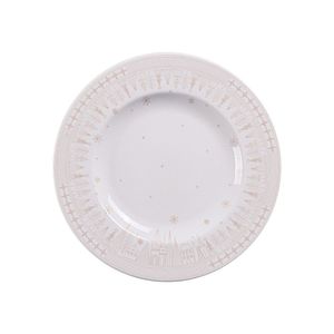 Prato Sobremesa Tramontina Capodanno Porcelana Decorada 21cm Tramontina
