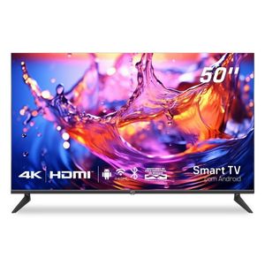 Smart TV 50" HQ 4K 3 HDMI 2 USB Wi-Fi Android 11 e Design Slim