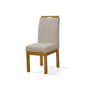 Kit 2 Cadeiras Para Sala De Jantar Portinari Bege