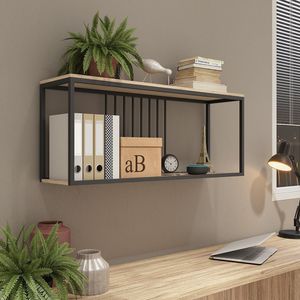 Rack Para Tv Até 40 Polegadas Aéreo Onix Preto -amadeirado
