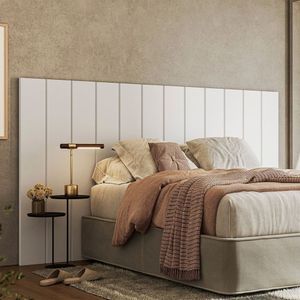 Cabeceira Aurora Modulada Cama Box Casal-queen-king 2,40m 12 Módulos Branco