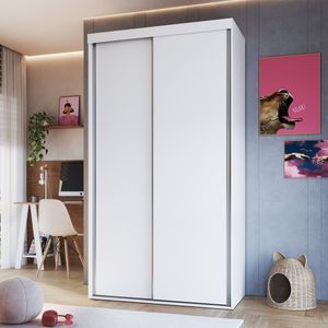 Guarda Roupa Solteiro 2 Portas De Correr Rc2205 Branco