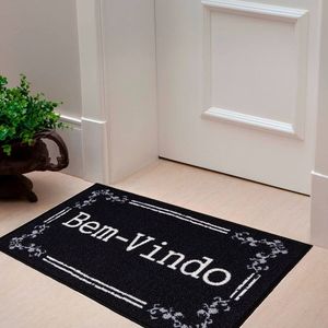 Tapete De Porta Estampado Bem Vindo