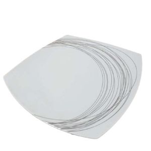 Conjunto De 3 Pratos Quadrado Porcelana Italiana Bugatti