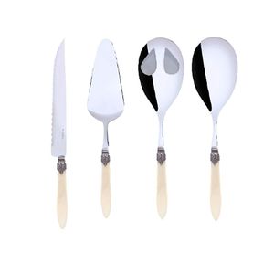 Conjunto 4 Utensílios Domésticos Luxo Pérola Oxford Bugatti