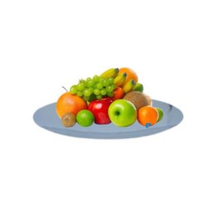 Centro De Mesa Fruteira Bandeja Redonda 30cm Luxo A La Mode