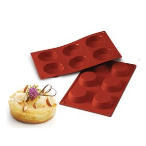 Forma 6 Moldes Tartelleta Sobremesa Silicone Silikomart