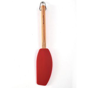 Espátula Batedora Silicone Cabo De Madeira Luxo Kitchenaid