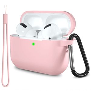 Lerobo Capa Para Airpods Pro Com Mosquetão Cordão (rosa)