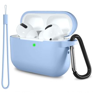 Lerobo Capa Para Airpods Pro 1ª-2ª Geração Com Mosquetão E Cordão (lilás)