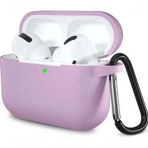 Lerobo Capa Protetora Airpods Pro Com Mosquetão (lavanda)