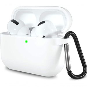 Lerobo Capa à Prova D'água Para Airpods Pro Com Mosquetão (branco)