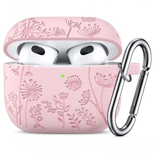 Lerobo Capa Silicone C- Mosquetão P- Airpods 3 (rosa Claro)