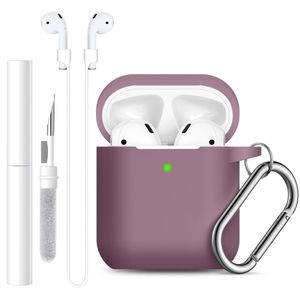 Lerobo Capa Silicone C- Kit Limpeza P- Airpods 1-2 (smokey Mauve)