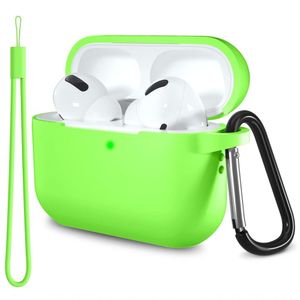Lerobo Capa Silicone Fluorescente Para Airpods Pro 2ª-1ª Geração (verde Fluorescente)