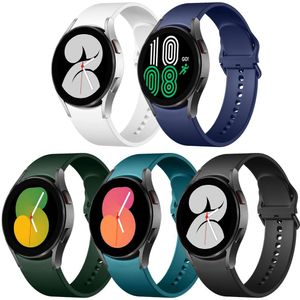 Pulseira De Silicone Para Galaxy Watch 7-6-5-4, Conjunto De 5 Cores