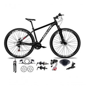 Bicicleta Aro 29 Absolute Nero 5 Câmbios Shimano 24v K7 Freios Hidráulicos Garfo Trava - Preto 15
