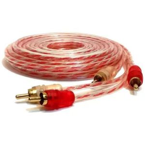 Cabo Rca Cristal Matte Injetado 5 Metros Audio Automotivo
