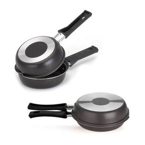 Frigideira Dupla Antiaderente Hamburgueira Omeleteira 14cm