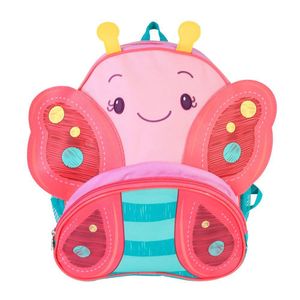 Mochila Infantil Borboleta Alças Bolsos Design 3d E Conforto