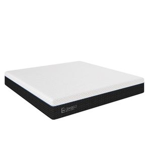Colchão Na Caixa Embalado A Vácuo Musk Casal Ortopédico 138x188 Espuma D28 Branco/chumbo G90 - Gran Belo