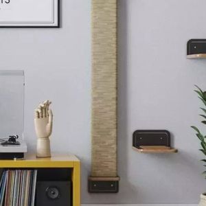 Arranhador Vertical Escalada Para Gatos Everest 90cm Preto