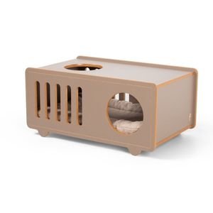 Toca Para Gatos Tom - Para Gatos Até 6kg Marrom