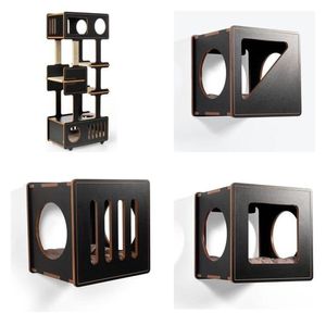 Playground Para Gatos Rajah Preto