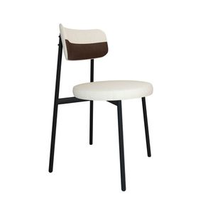 Cadeira Kyta Fixa Com 4 Pés 50 X 44,7 X 83,8 Cm Com 1 Unidade Whisky-preto