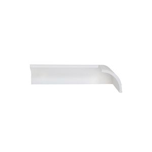 Kit Com 20 Barras Rodateto De Poliestireno 6,5cm X 80mm Liso 40m Branco