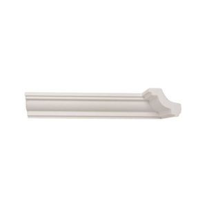 Kit Com 30 Barras Rodateto De Poliestireno 4,5cm X 50mm Liso 60m Branco