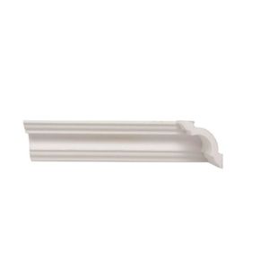 Kit Com 30 Barras Rodateto De Poliestireno 5cm X 50mm Liso 60m Branco