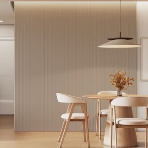 Painel Ripado Toronto 2,50x2,32x3,3mm(5,8)m² Ecorevest Bege