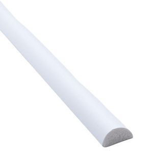 Kit Com 10 Barras Rodameio De Poliestireno 1,5cm X 8mm Liso 24m Branco