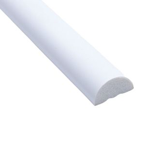 Kit Com 30 Barras Rodameio De Poliestireno 2,5cm X 13mm Liso 72m Branco