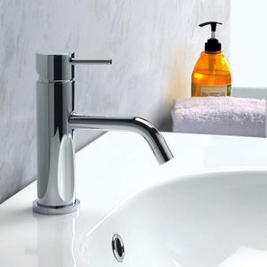 Torneira Inox Lavatório Bancada Baixa Monocomando Inox Grascan Cromado
