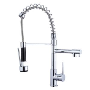 Torneira Misturador Inox Gourmet,cozinha Bancada Com Ducha Linha Inox Cromada Grascan Cromado