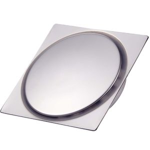 Ralo Click 10cm X 10cm Inox Ideal Para Uso Em Boxes E Chuveiros Em Geral Metal, Grascan Cromado