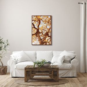 Quadro Decorativo Outono Galhos De árvore Com 1 Tela Cm Ou Cm De Parede Para Escritório Banheiro Hal Tabaco