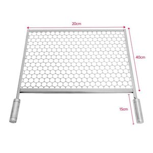 Grelha Moeda Inox 430 Para Churrasqueira 20x40