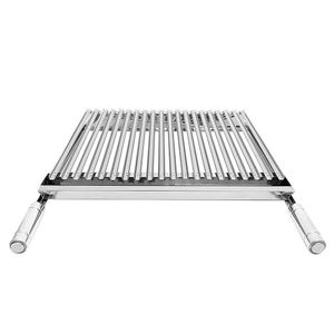 Grelha Argentina Parrila Inox 430 20x60 Prata 20x60