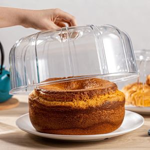 Boleira Elegance Redonda Com Tampa 30cm Preta Em Policarbonato Linha Profissional Cook Vem