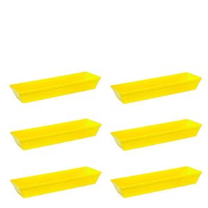 Conjunto De Travessa Stillo 4l 6 Peças Amarelo Em Polipropileno Linha Tropical Vem