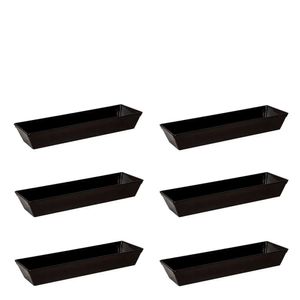 Conjunto De Travessa Stillo 4l 6 Peças Preto Em Polipropileno Linha Tropical Vem