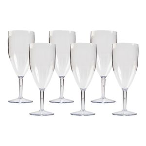 Conjunto De Taça Salut 450ml 6 Peças Em Policarbonato - Vem