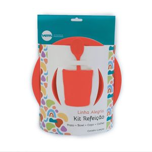 Kit Refeição Infantil Vem Coral Linha Alegria