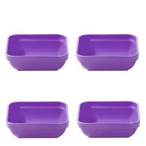 Conjunto De Travessa Cheff 250ml 4 Peças Roxo Em Polipropileno Linha Tropical Vem